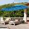 Costway 15FT Patio Double-Sided Umbrella Crank Outdoor Garden Market Sun Shade Red\Blue\Coffee\Beige\Navy\Orange\Turquoise